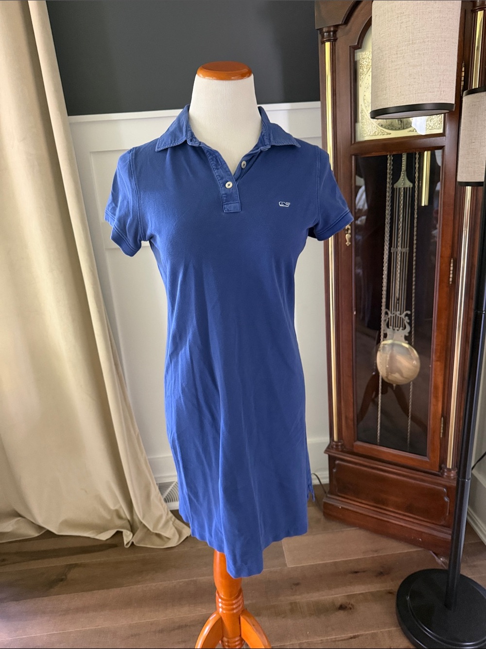 💘Vineyard Vines Short Sleeve Polo Dress in Blue